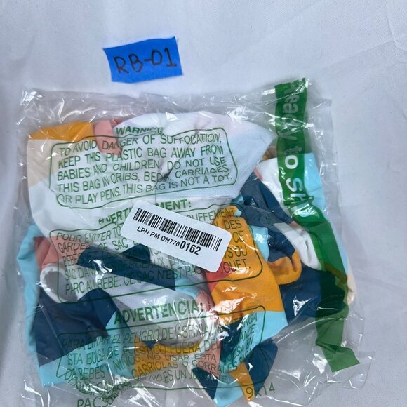 Bar 3 Women's Plunge One Piece Swimsuit Halter Neck Pop Art Multi Size X Large - Picture 2 of 2